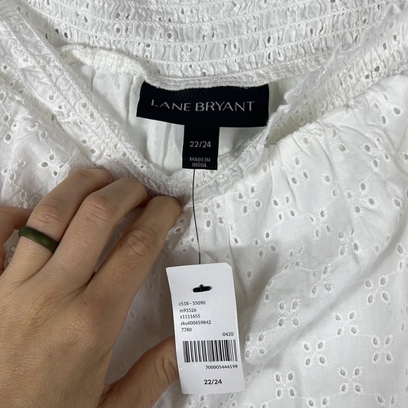 NWT Lane Bryant off the shoulder top size 22/24 (lined w/cotton cloth) - Picture 7 of 9